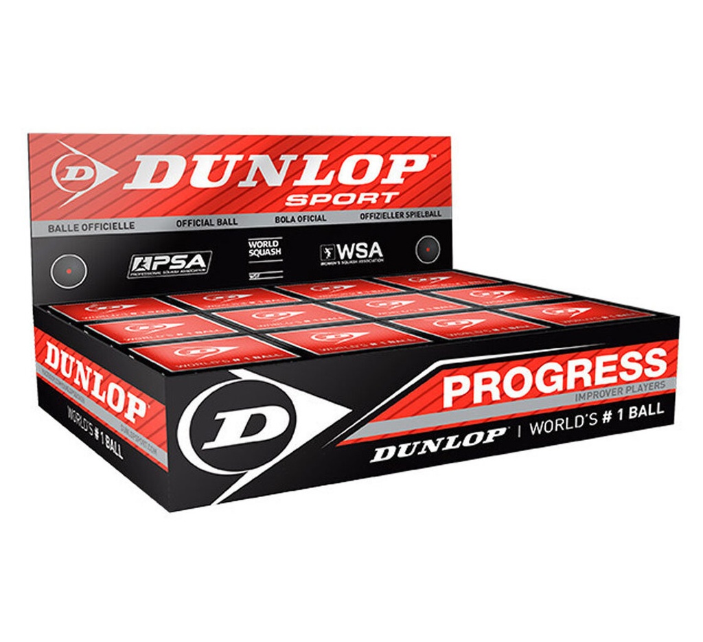 Dunlop Progress Squaspallo 12 kpl