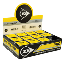 Dunlop Pro Squashpallo valkoinen 12 kpl